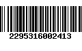 Código de Barras 2295316002413