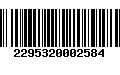 Código de Barras 2295320002584