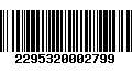 Código de Barras 2295320002799