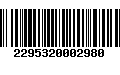 Código de Barras 2295320002980