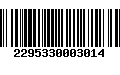 Código de Barras 2295330003014