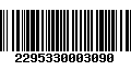 Código de Barras 2295330003090