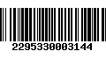 Código de Barras 2295330003144