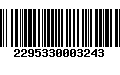 Código de Barras 2295330003243