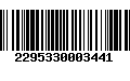 Código de Barras 2295330003441