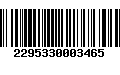 Código de Barras 2295330003465