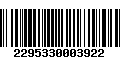 Código de Barras 2295330003922