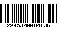 Código de Barras 2295340004636