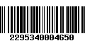 Código de Barras 2295340004650