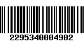 Código de Barras 2295340004902