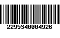 Código de Barras 2295340004926