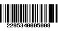 Código de Barras 2295340005008