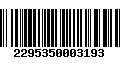 Código de Barras 2295350003193