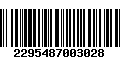 Código de Barras 2295487003028