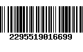 Código de Barras 2295519016699