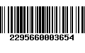 Código de Barras 2295660003654