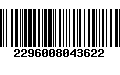 Código de Barras 2296008043622