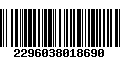 Código de Barras 2296038018690