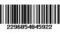 Código de Barras 2296054045922