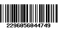 Código de Barras 2296056044749