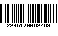 Código de Barras 2296170002489