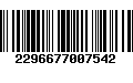 Código de Barras 2296677007542