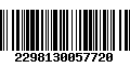 Código de Barras 2298130057720