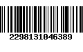 Código de Barras 2298131046389