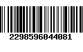 Código de Barras 2298596044081