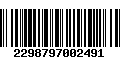 Código de Barras 2298797002491