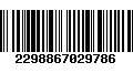 Código de Barras 2298867029786