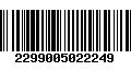 Código de Barras 2299005022249