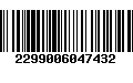 Código de Barras 2299006047432