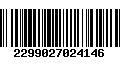 Código de Barras 2299027024146