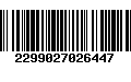 Código de Barras 2299027026447