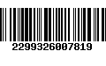 Código de Barras 2299326007819