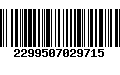 Código de Barras 2299507029715