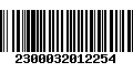 Código de Barras 2300032012254