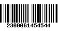 Código de Barras 2300061454544