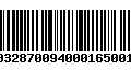 Código de Barras 230032870094000165001551