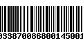 Código de Barras 230033870086800145001263