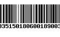 Código de Barras 230035150180600189003416