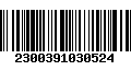 Código de Barras 2300391030524