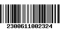 Código de Barras 2300611002324