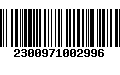 Código de Barras 2300971002996