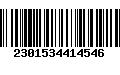 Código de Barras 2301534414546