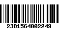 Código de Barras 2301564002249