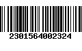 Código de Barras 2301564002324