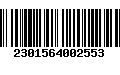 Código de Barras 2301564002553