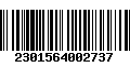 Código de Barras 2301564002737